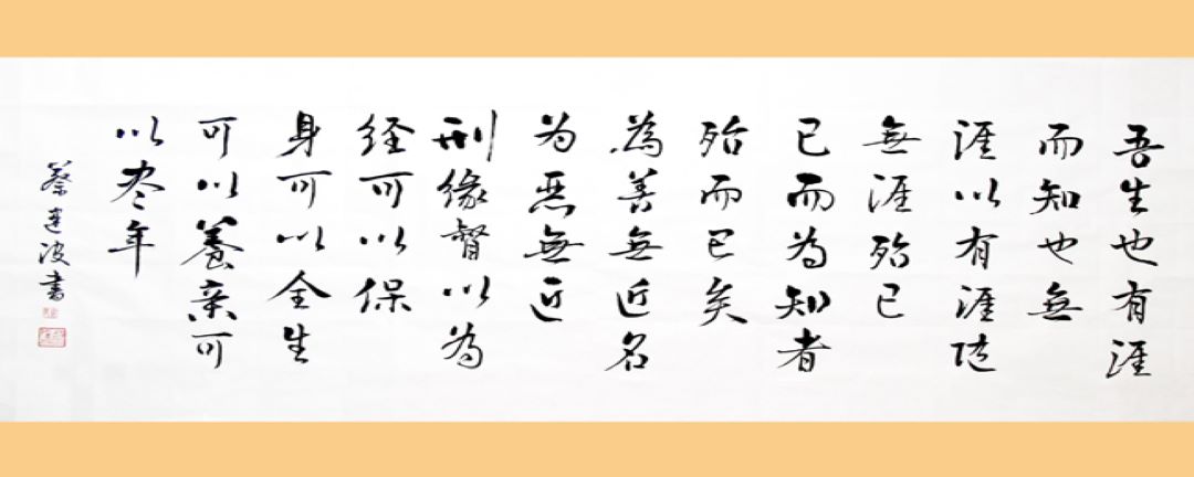 吾生也有涯，而知也无涯，以有涯随无涯，殆已。